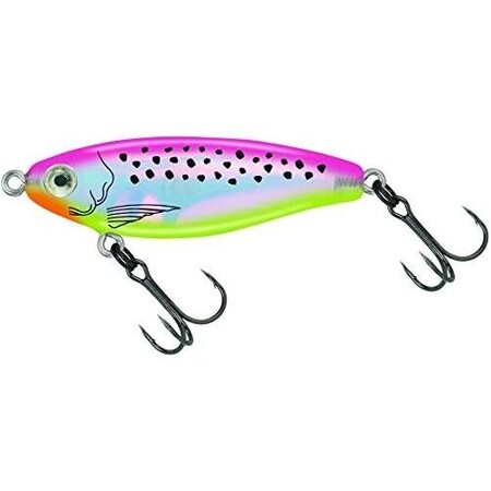 Mirrolure CEye Pro Series Suspending Twitchbait, 2 58, 38 Oz, 3D Eyes, Pink BackChartreuse BellySilver C17MR-ECTR